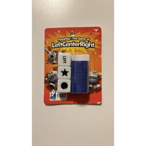 PassPlay: The Game of Left Center Right - Dice Game - 24 Tokens - Instructions